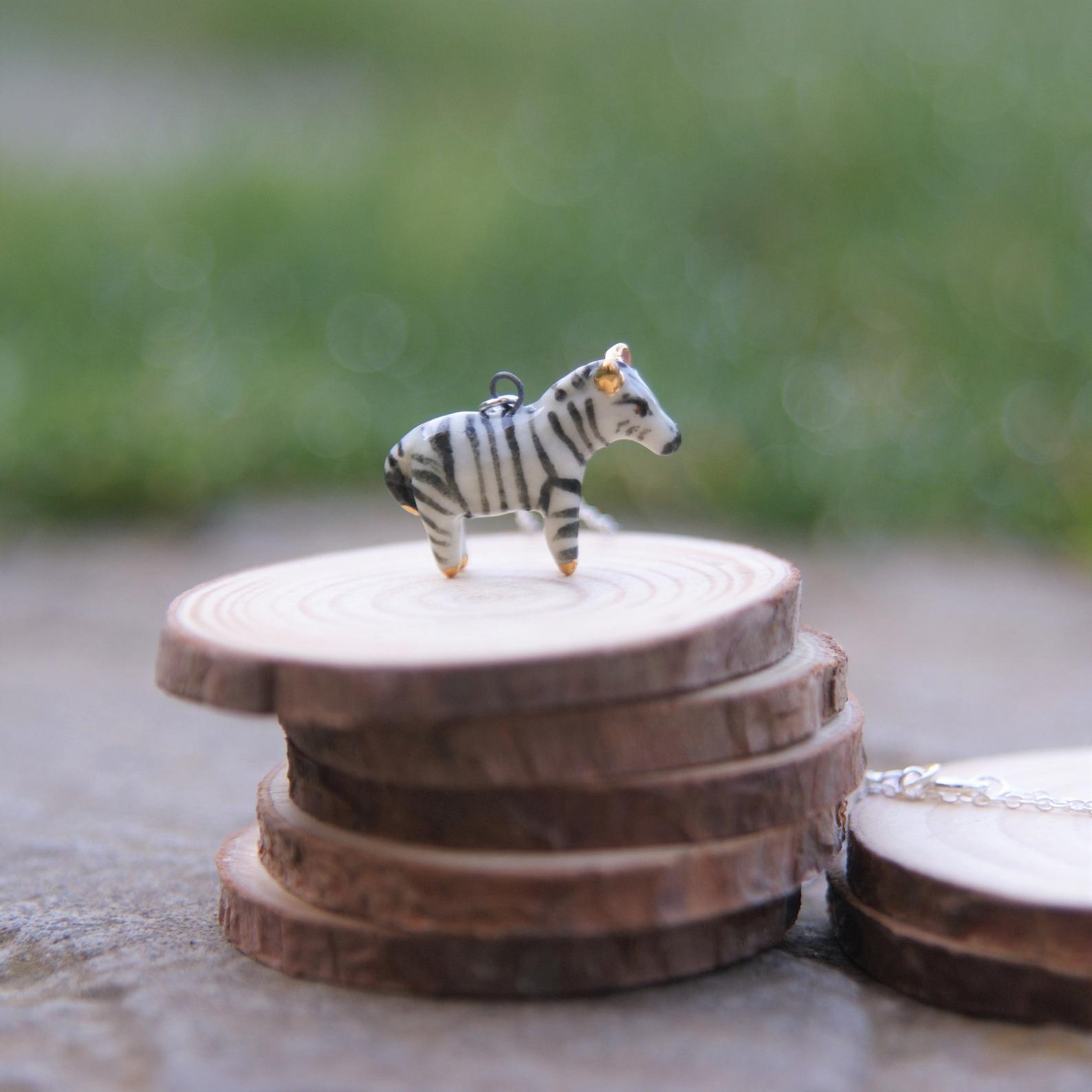 Zebra Necklace